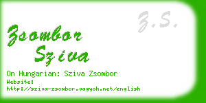 zsombor sziva business card